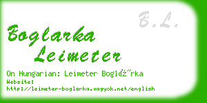 boglarka leimeter business card